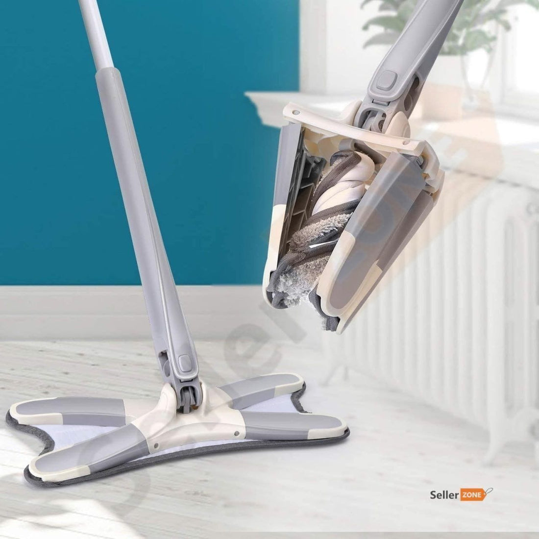 Microfiber Flat Mop for Floor Cleaning